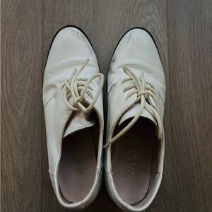 Classic White Leather Women's Heels